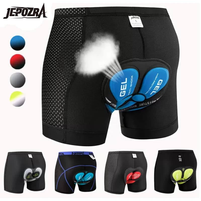 JEPOZRA Cycling shorts breathable mesh cycling shorts for men, Gel Pad 5D, shockproof MTB bike shorts