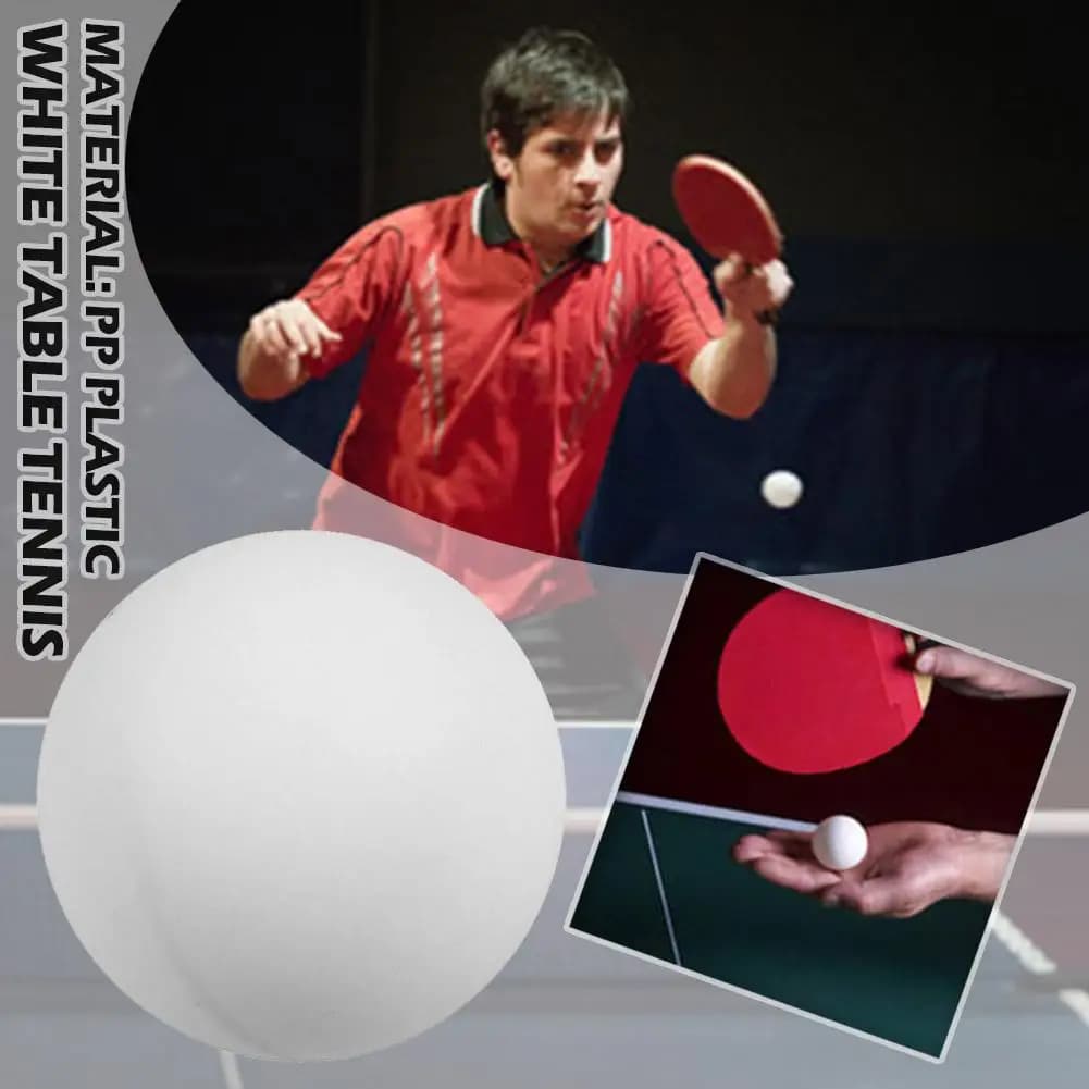 10/50PCS High Standard Polymer Material Table Tennis Balls ABS Ping Pong Balls for Training and Amateur Games