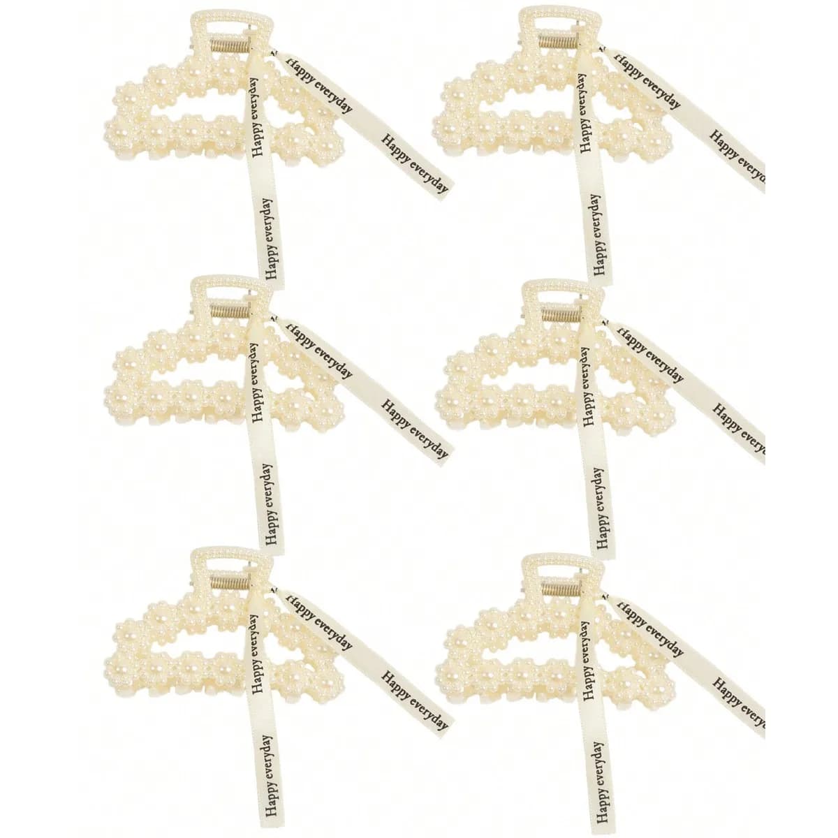 Set di 6 Eleganti Fermagli per Capelli da Sposa con Perle Finte, Accessori per Acconciature da Matrimonio e Uso Quotidiano