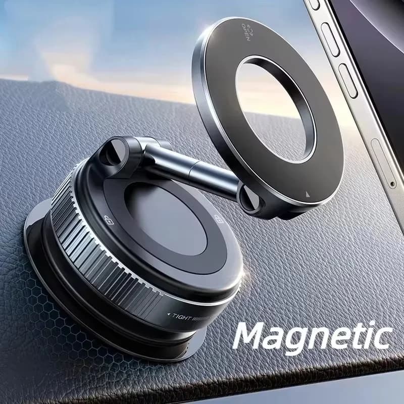 Magnetic Support Wheelchair and Folder for Phone with Suction Cup, for Car, Navigation, Gym, Kitchen - Universal support for GPS and Streaming