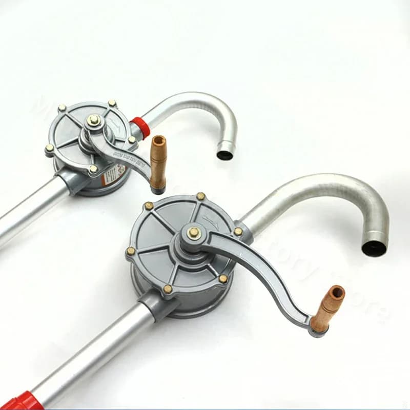 Pompa del carburante rotativa manuale Pompa dell'olio manuale Rotary Moto 25mm 32mm Barile del carburante dell'olio Strumento di trasferimento per carichi pesanti per ricambi auto