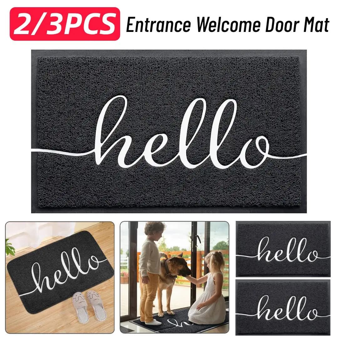 2/3 Pieces Anti-slip Carpets for Entrance, Zerbini of Welcome Washables and Anti-slips, Multifunction for Living Room, Kitchen, Bedroom, Home
