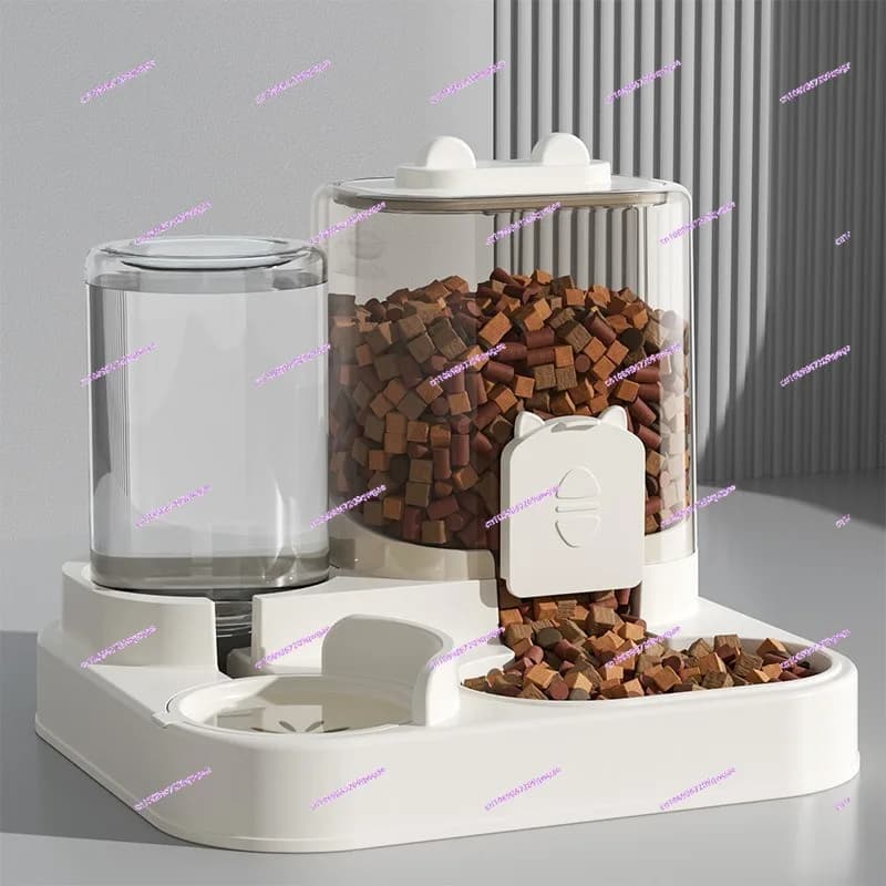 Mangiatoia per gatti, bacino per cani e gatti con ciotola per erogatore d'acqua, circolazione automatica di cibo per cani, utensili per cibo per gatti, prodotti per animali domestici universali