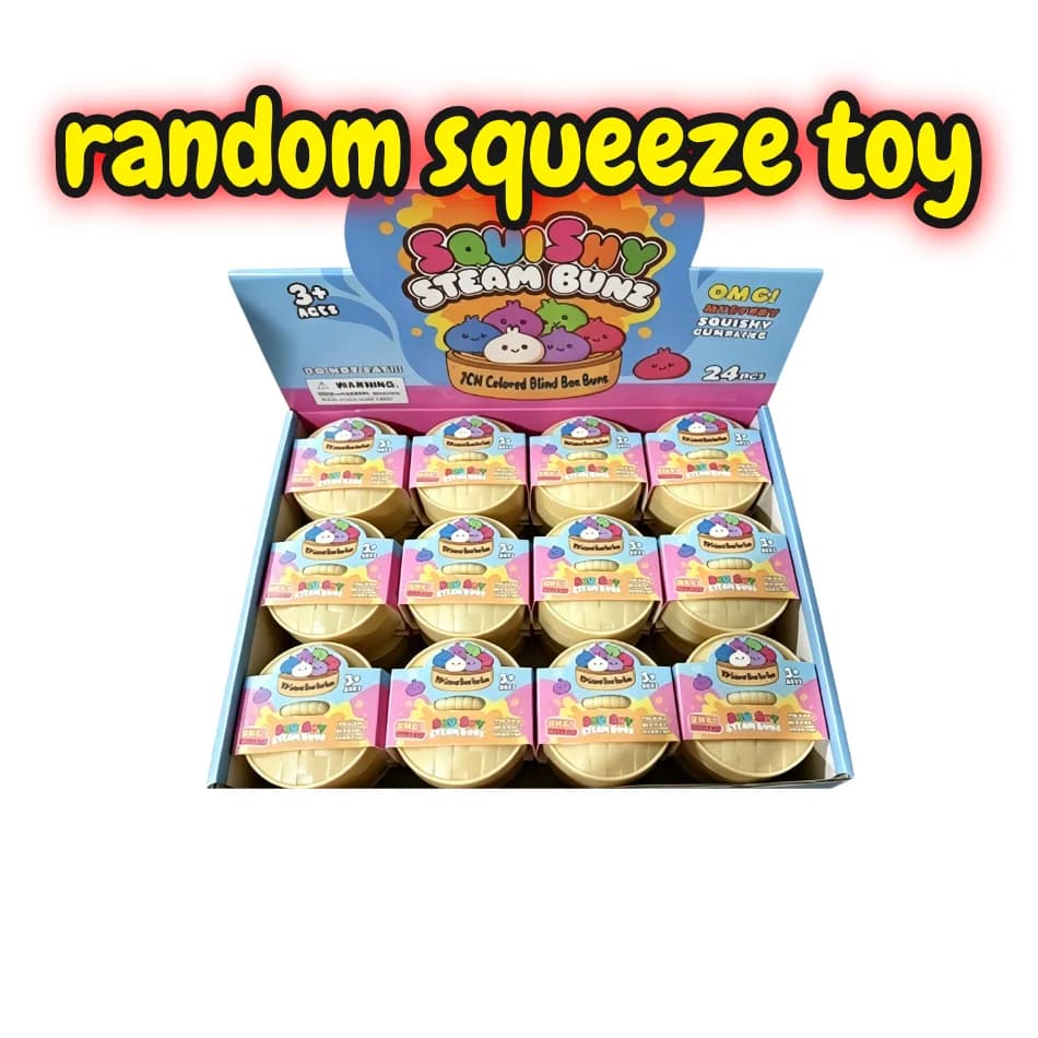 Blind Box Colorful Simulated Dumpling Squishy Toy Slow Rebound Squeeze Antistress Anxiety Relief Stress Reliever for Kids Adults