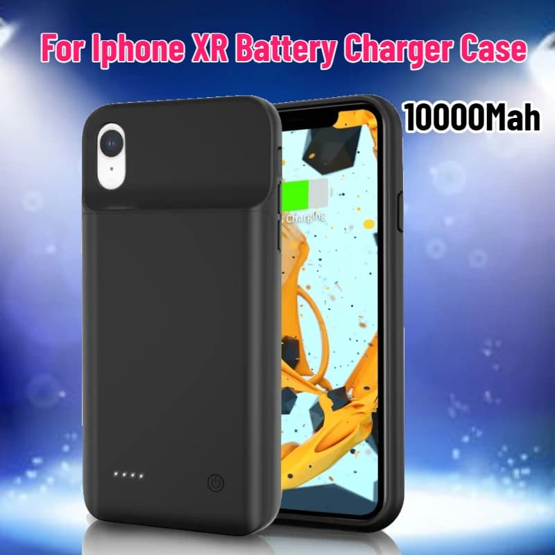 Cover per Telefono con Batteria da 10000mAh per iPhone XR XsMax, Custodia Caricabatterie, Power Bank per iPhone XR X XS