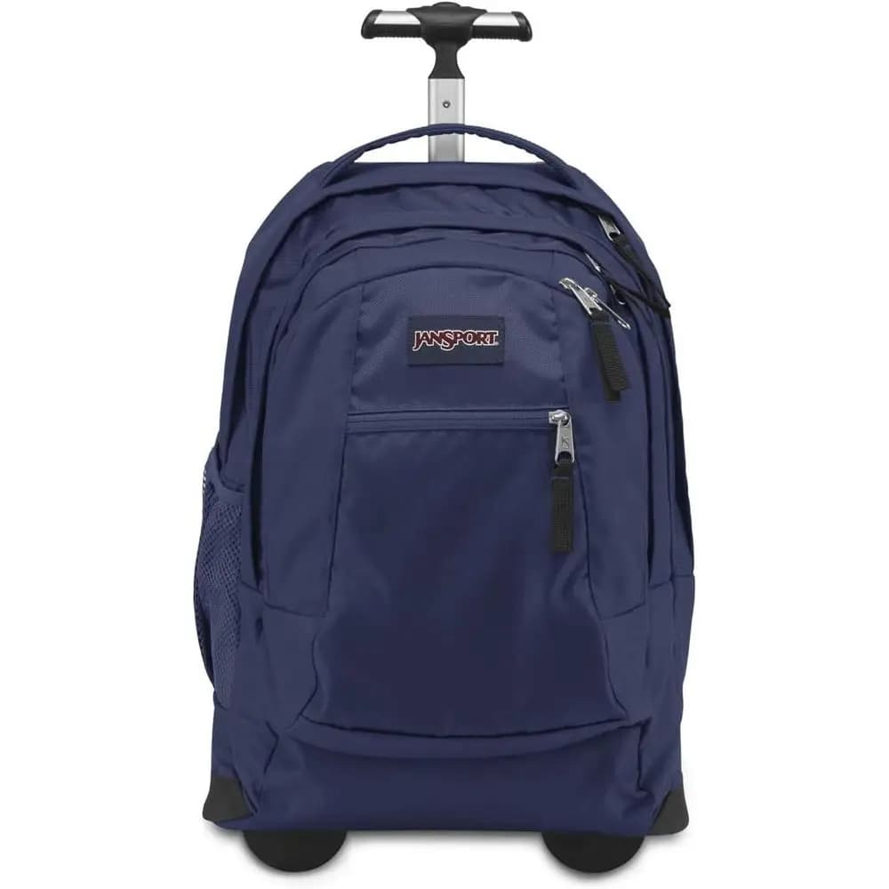 Zaino con ruote per laptop da 15 pollici - Borsa da viaggio con ruote blu navy