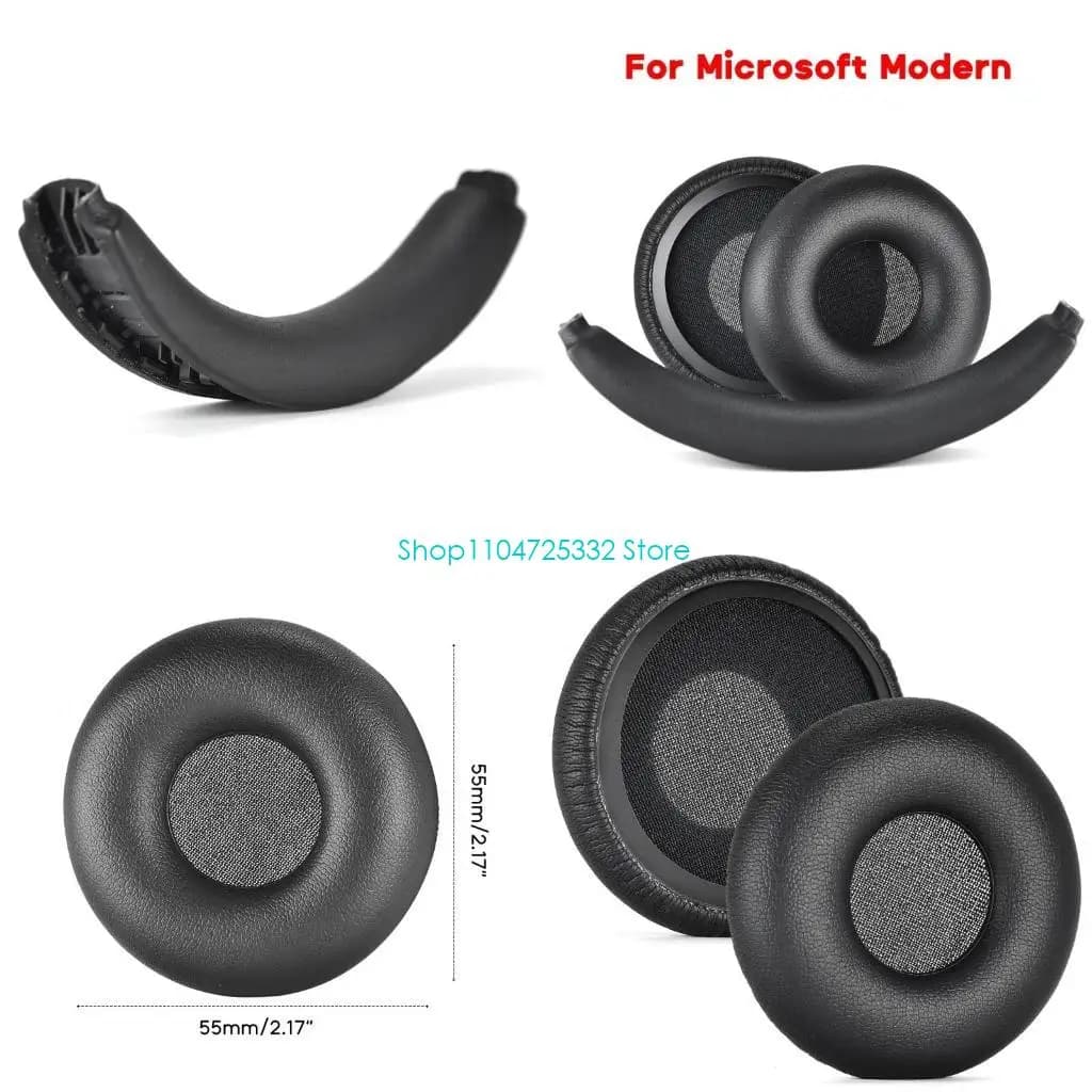 P5EA Cuscinetti morbidi per auricolari moderni in spugna memoria Cuscinetti auricolari Fascia per capelli