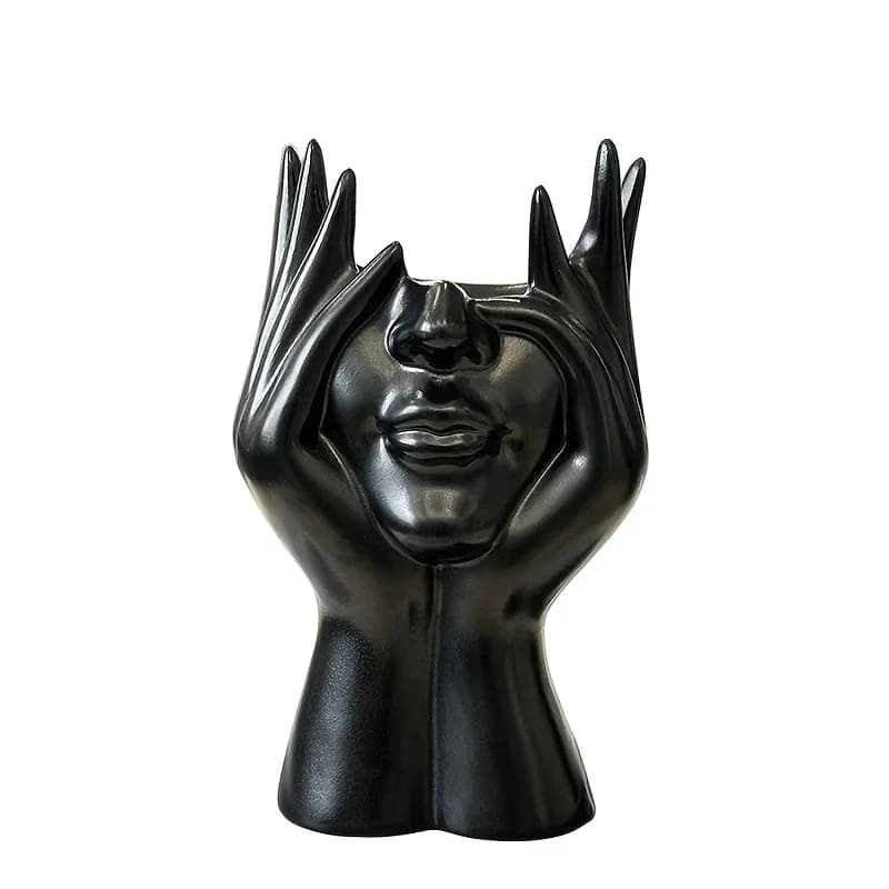 Multifunctional desk pen holder with Artistic Design of the Human Body, Door Makeup Brushes and Office Decoration