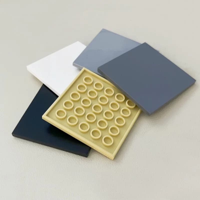 6881 10202 piastrelle 6x6 con tubi inferiori collezioni di mattoni Bulk Modular GBC Toy per blocchi tecnici MOC fai da te compatibili