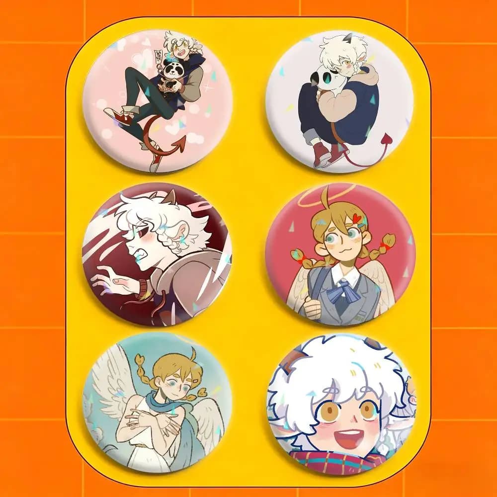 1031 All S-saints S-streets 32/44/58mm Handmade Pins Round Brooch Badge Backpacks Clothes Jewelry Gifts