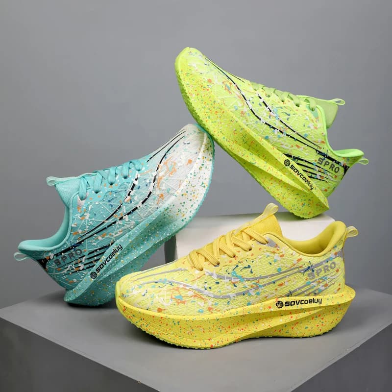 Scarpe da Corsa Marathon per Uomo, Traspiranti, Leggere, Comode, Casual, Resistenti all'Usura, Sportive a Profilo Basso