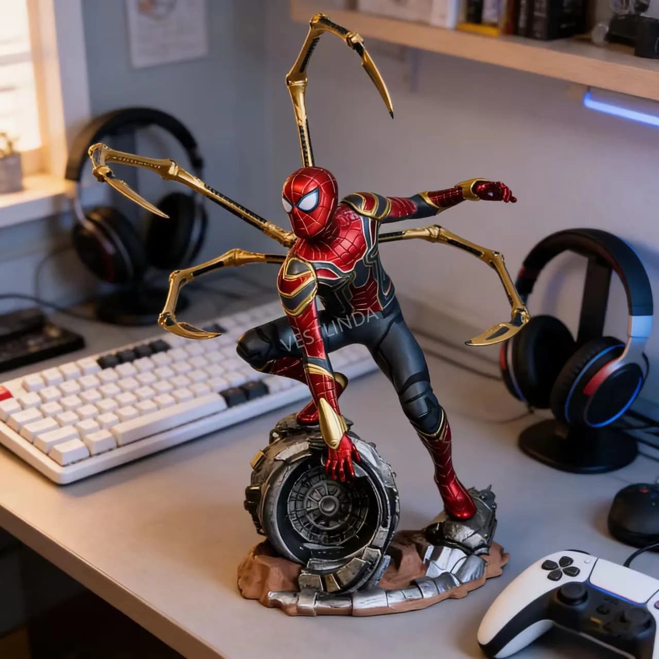 Modellino Marvel Spider-Man, Personaggio Fatto a Mano, Giocattolo da Collezione, Decorazione, Regalo di Natale