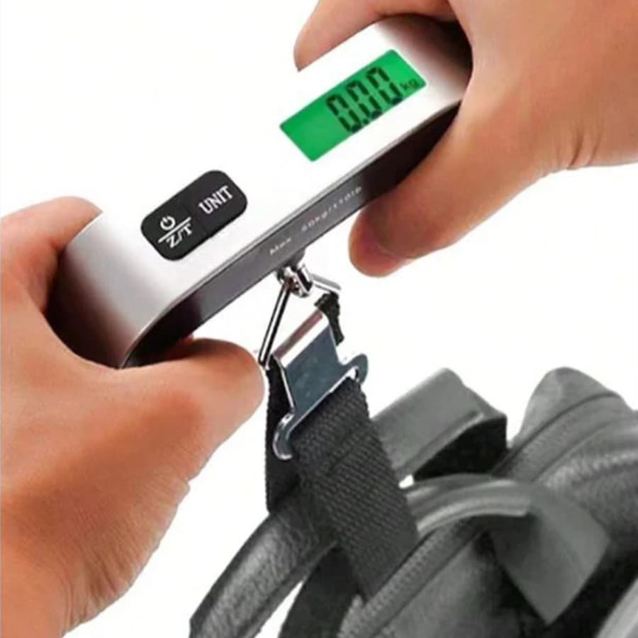 Bilancia portatile Display LCD digitale Bagagli elettronici Appesi Valigia da viaggio Pesa Borsa da viaggio Zaini Strumenti per l'equilibrio del peso