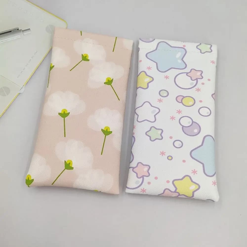 Borsa cosmetica custodia per occhiali da sole custodia morbida in pelle PU custodia per occhiali chiusura automatica custodia per rossetto impermeabile regali per ragazza