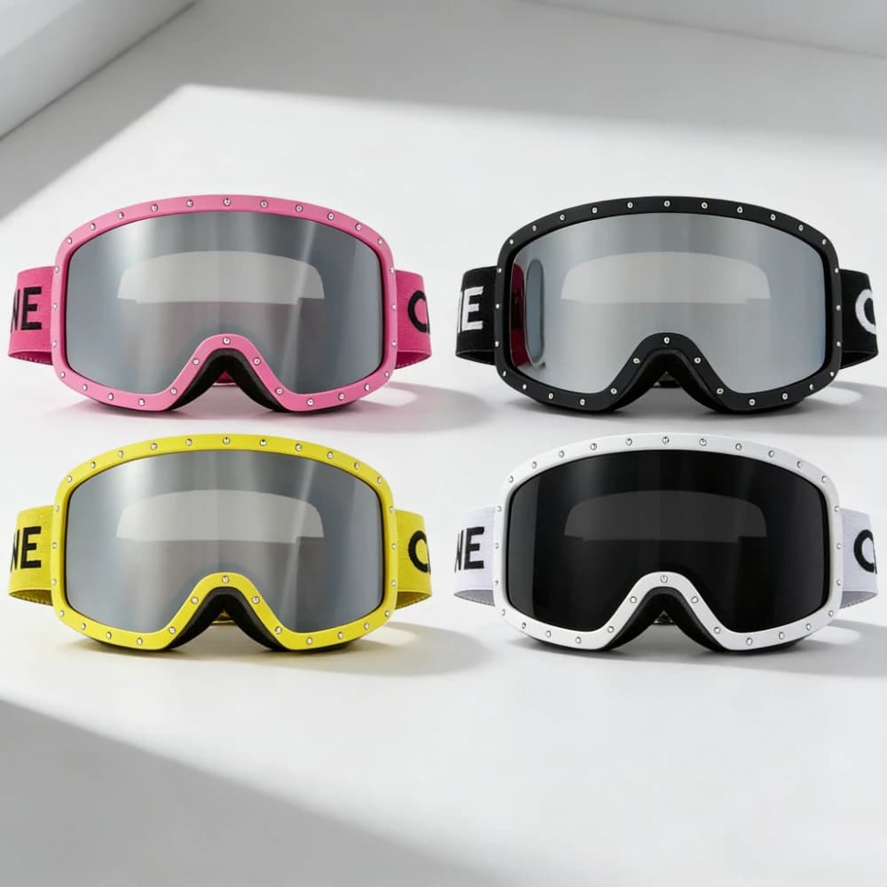 Nuovi Occhiali da Sci Unisex Antiappannamento con Protezione UV e Antivento per Sport Invernali, Sci e Snowboard, Occhiali alla Moda