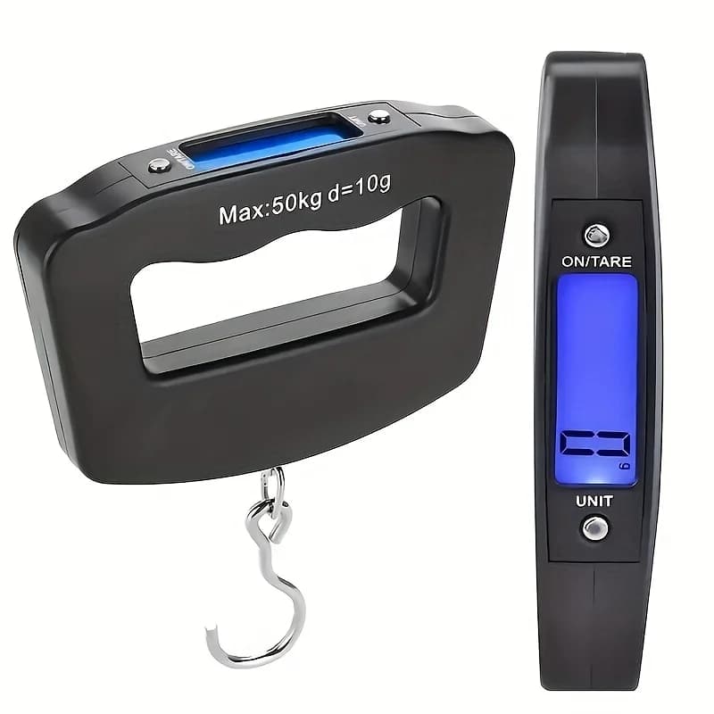Portable Digital Luggage Scale 50kg High Precision Electronic Travel Hanging Scale Backlight LCD Display for Suitcase Baggage