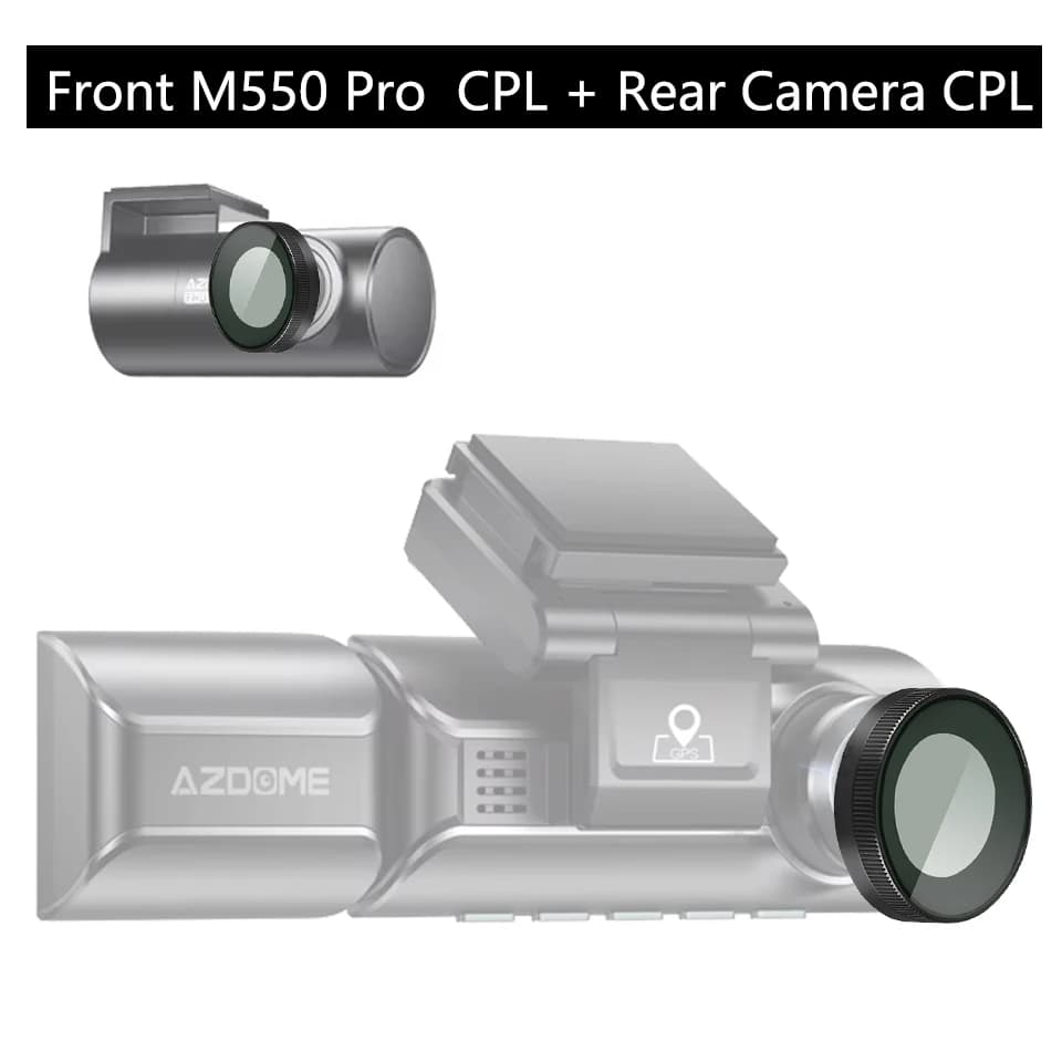 For AZDOME Dash Cam M550/ M550 Pro CPL Filter for AZDOME M550 HD Anti-dust protection lens M550