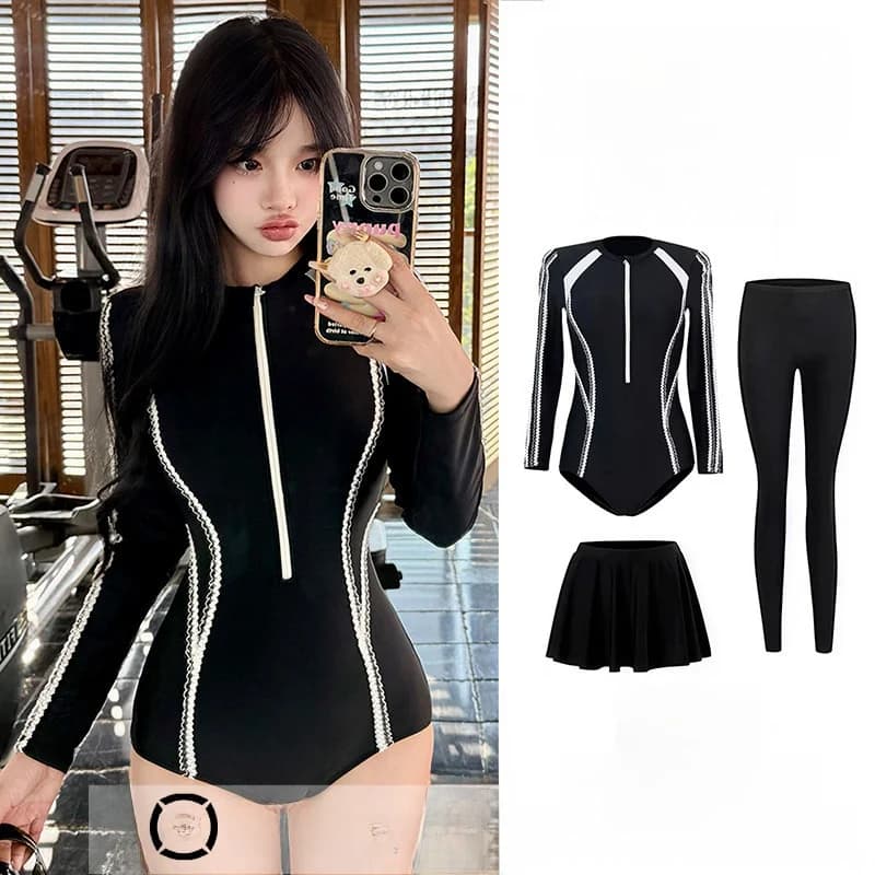 New Women's Indoor Swimwear 2026, Long Sleeve Diving Suit Quick Drying, Professional Solar Protection UPF50, Snorkeling Suit