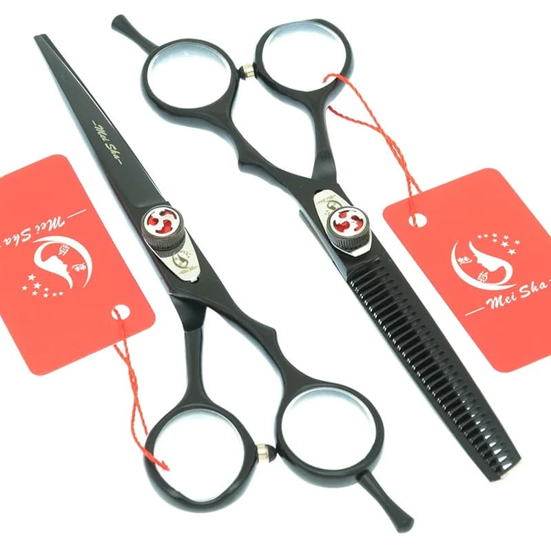 Cesoie professionali per cani 6.0 "Ciseaux per toelettatura animali domestici Taglio di capelli per gatti Forbici per sfoltire Giapponese 440C Animali Strumenti per taglio di capelli A0106A