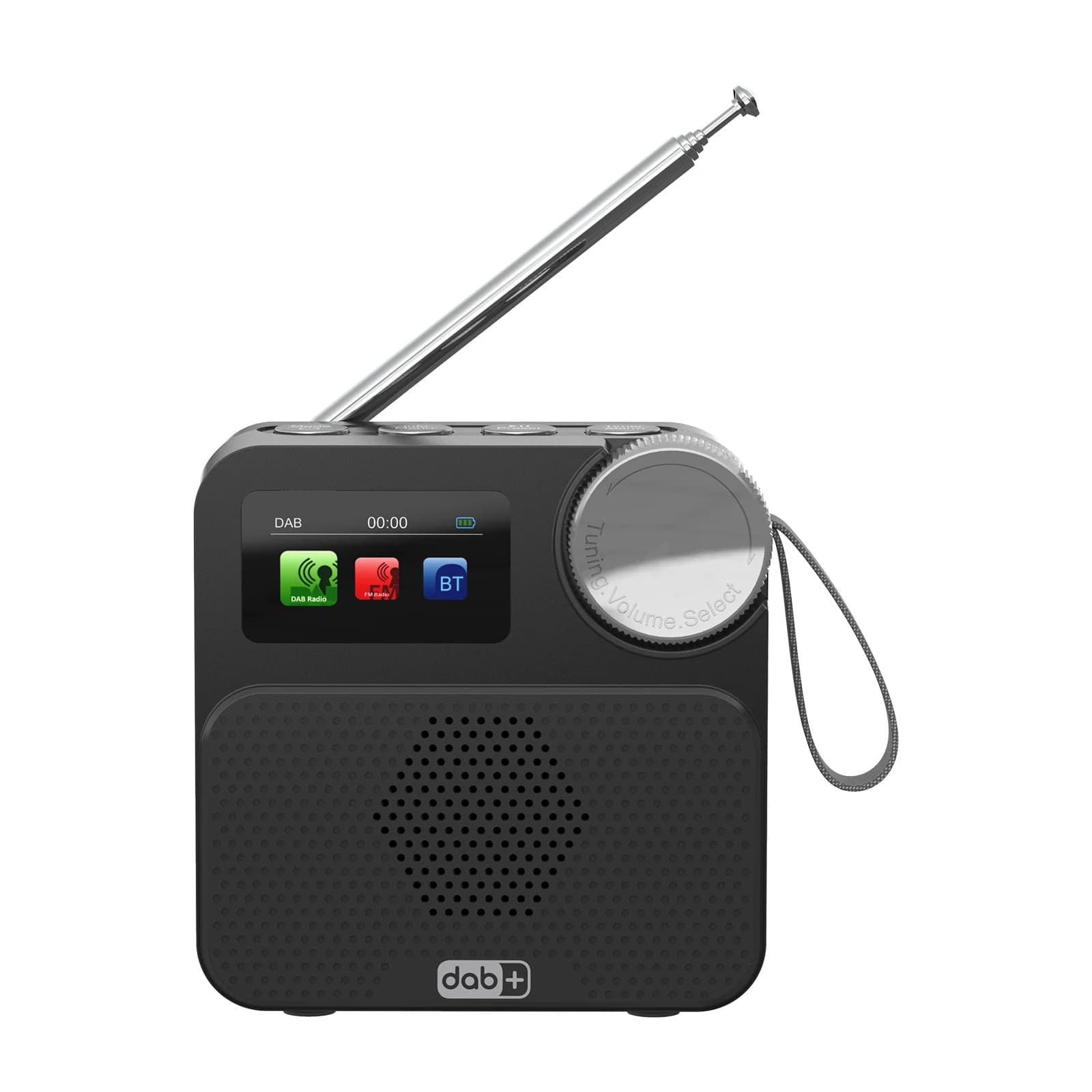 Radio digitale compatibile con Bluetooth, batteria integrata, radio Wi-Fi con display a colori da 1,47 pollici, antenna esterna, radio FM portatile