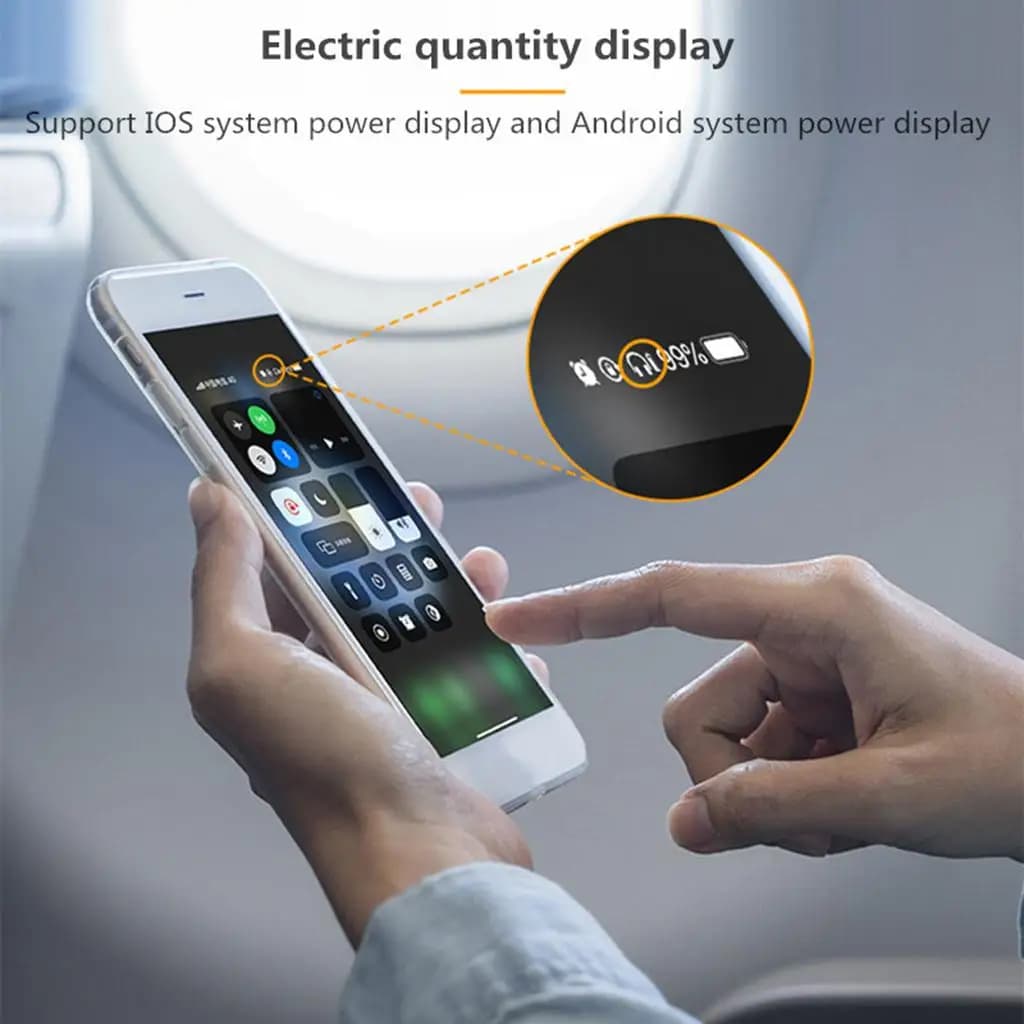 Bluetooth 5.0 Open Ear Headphones with Noise Cancellation and Waterproof for Running and Driving