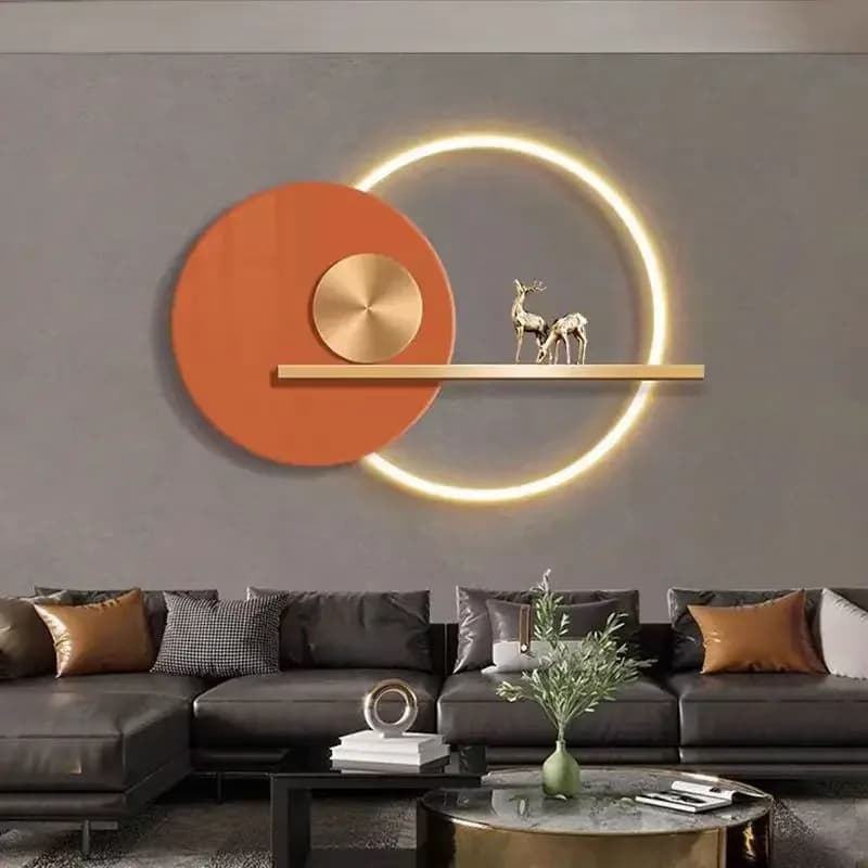 New Luxury Creative LED Wall Light Bedroom Bedside Living Room Sofa Background Wall Atmosphere Art Lamp Home Decoration Lighting