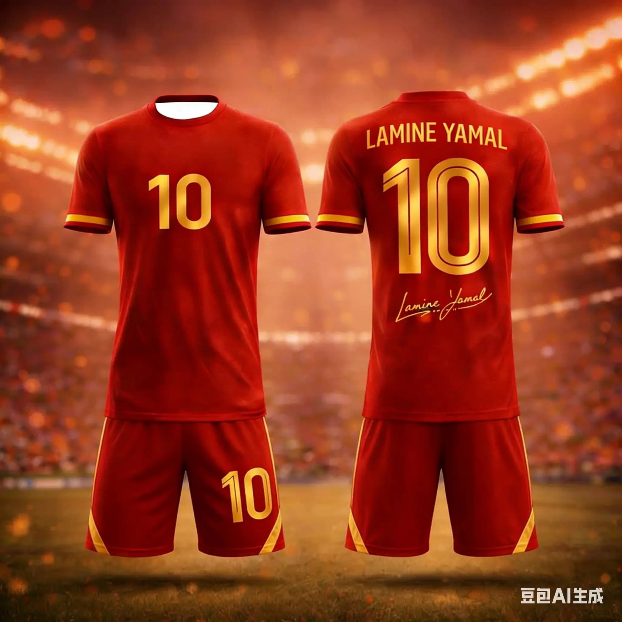 New Summer Collection N.10 # Yamal # Set of short-sleeved sports shorts for children from the Shirt Stripe Fan Collection