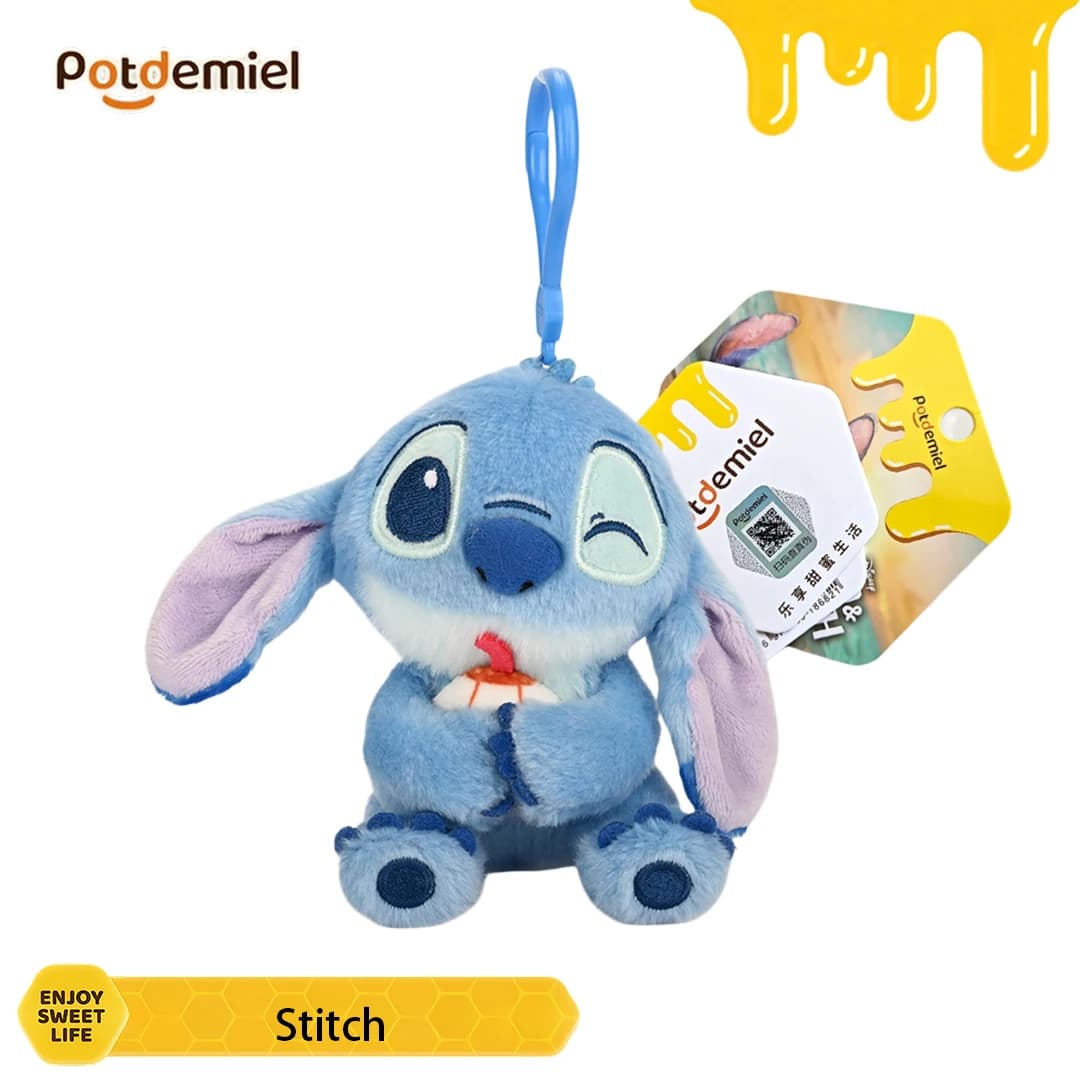 Potdemiel Lilo Stitch Sweet Kawaii Plush Bag Accessory Cartoon Purse Charm Girls Birthday Gift Handbag Pendant Decoration
