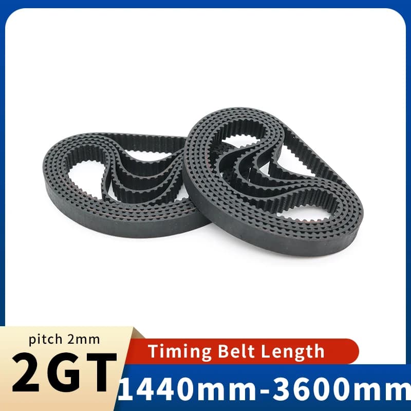 Cintura 2GT Tming GT2 Lunghezza cintura 1440 1474 1500 1512 1520 1524 1540 1600 1610 2000 2220 2270 2500 3000 3230 3600mm Cintura stampante 3D