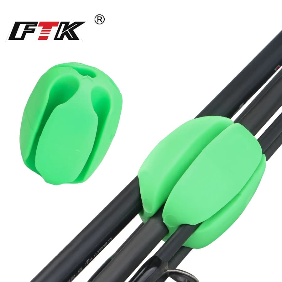 FTKRod Ball Anti-collisione 2 pezzi accessori per canne da pesca divaricatore per canne Mini accessori per la pesca in Silicone Luya Rod Beam Waterproof