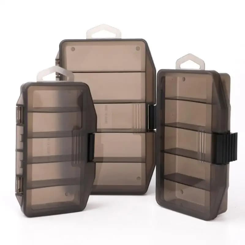 Y1UC 5 Compartment Fishing Tackle Box Lures Baits Box Organizers Tackle Storage Case