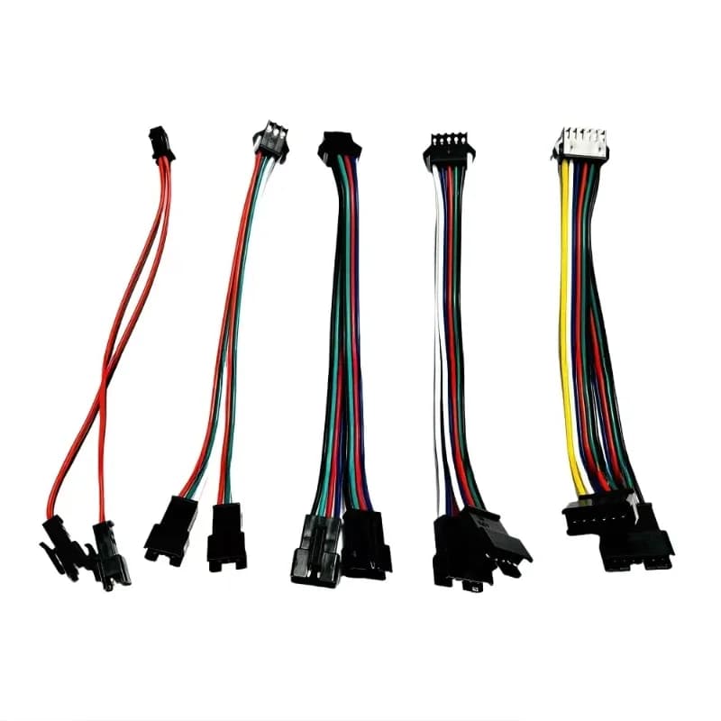 1-50PCS 2/3/4Pin SM 2-6P Splitter Connettore da 1 a 2 LED Connettore JST Maschio Femmina Connettore Cavo Per WS2812 HA CONDOTTO LA Luce di Striscia
