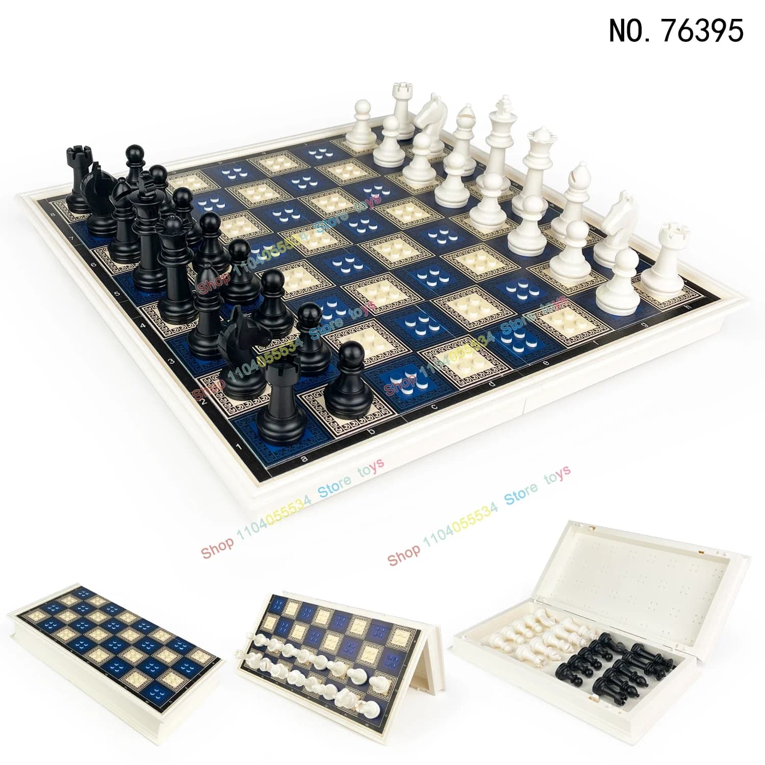76394 Soldato medievale militare Cavaliere Set di scacchi internazionale Action Figures Building Blocks Giocattolo per regali per bambini