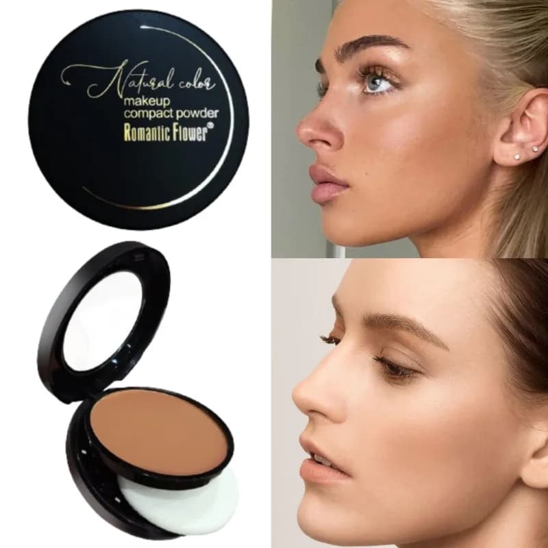 Fondotinta Oil Control Powder correttore idratante naturale sbiancante Oil Control Base da donna cosmetici per il trucco a lunga durata
