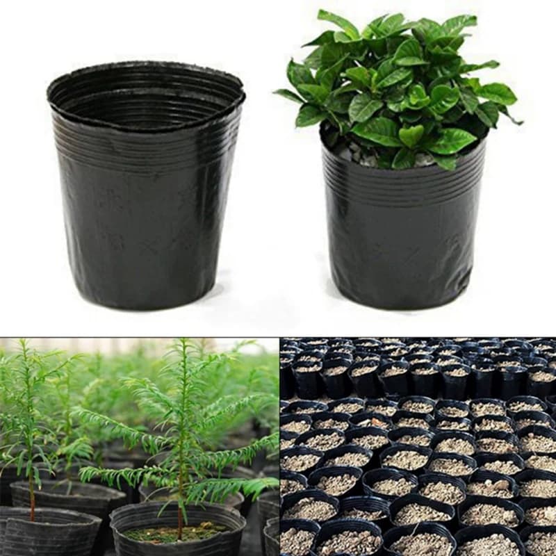 Flexible jars for 100-piece nursery plants Soft thickened plastic seedlings, potted flower plant container for oily plants