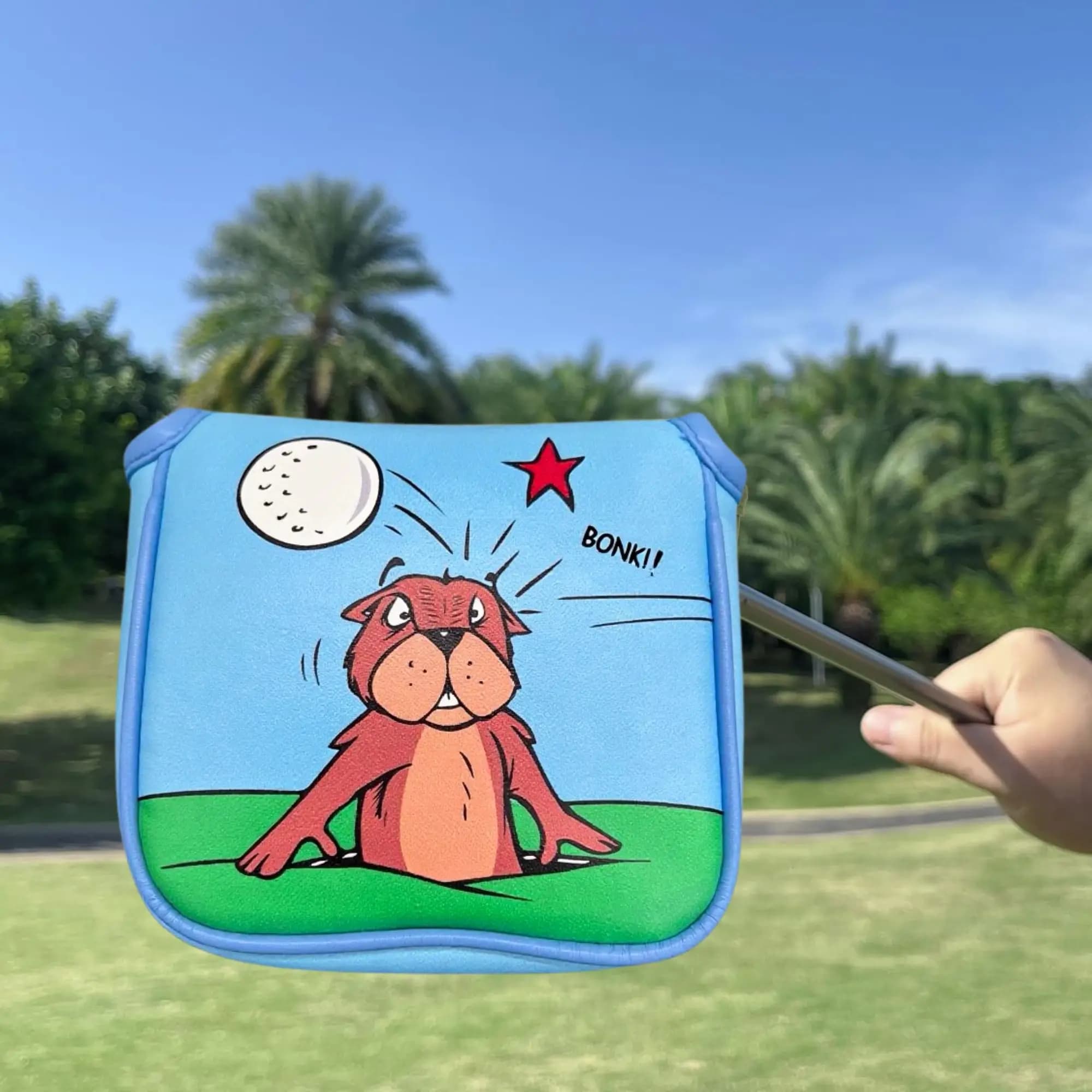 Divertente copertura per copricapo per mazza da golf, copertura per putter da golf, accessori da golf per uomini, golfisti, papà, regalo di Natale