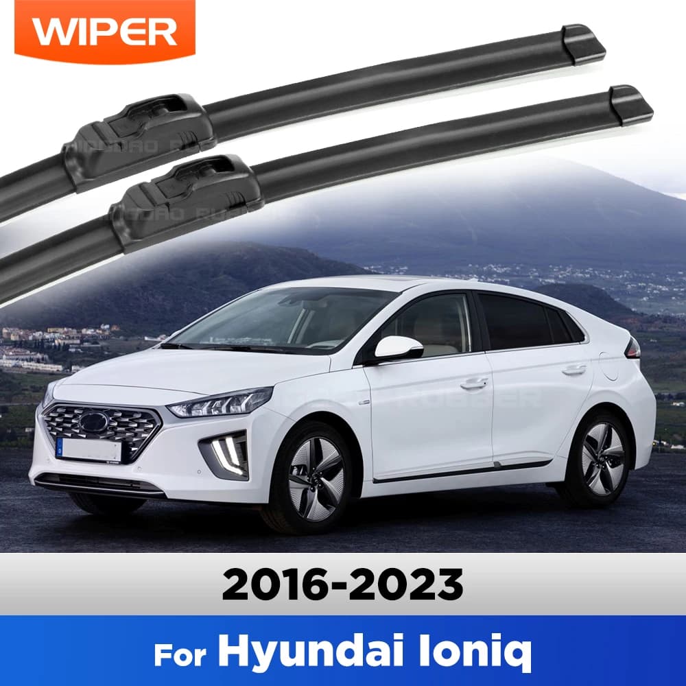 For Hyundai Ioniq 2016-2023 Wiper Front Wiper Blades Windshield Windscreen Window Brushes 26"+18"
