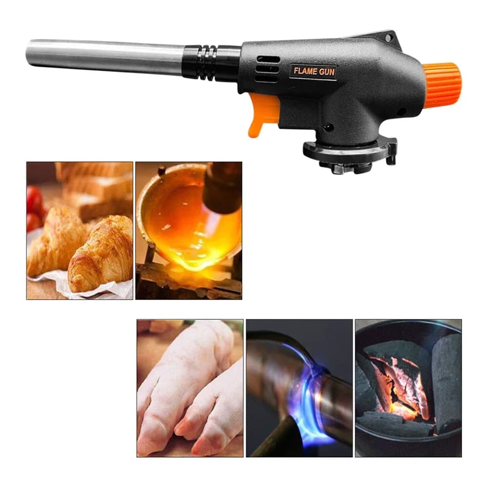 Torcia a Gas per saldatura pistola a fiamma barbecue portatile cottura campeggio accensione lanciafiamme riscaldamento esterno bruciatore a butano attrezzatura a spruzzo
