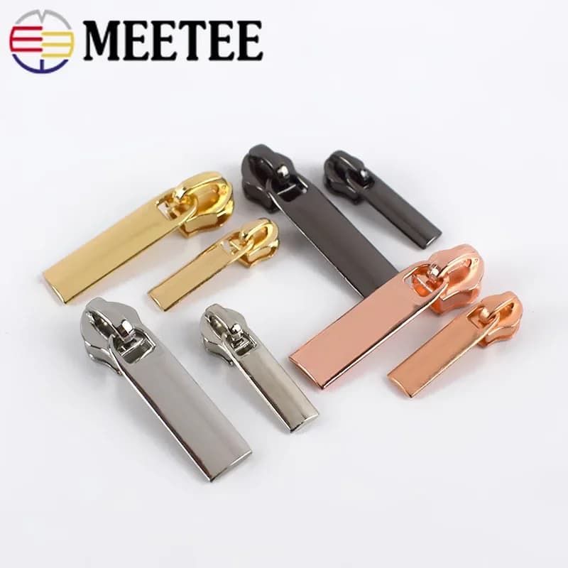 20 cursori con cerniera Meetee per 3 # 5 # Cerniere in nylon Piumino Tasca con cerniera Borsa per la testa Kit di riparazione con cerniera Accessori per cucire fai-da-te