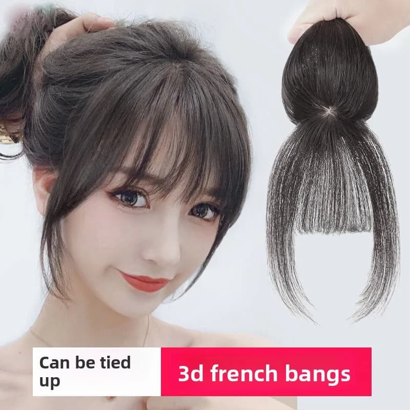 Hair fringe Side fringe for woman Central part 3D Frangia fake Extensions clip-in Synthetic invisible Posts