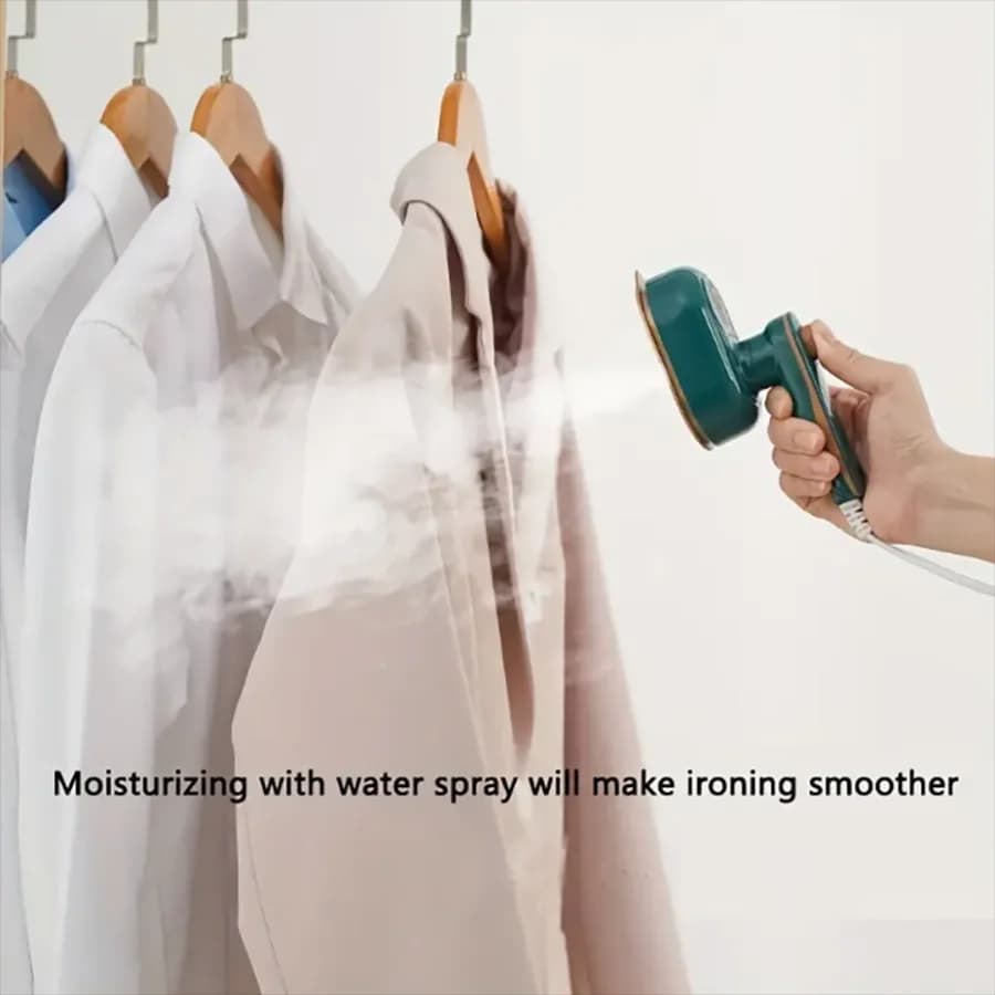 Mini Portable Steam Iron | Travel Garment Steamer for Home & Dorm| 180° Rotatable Handle