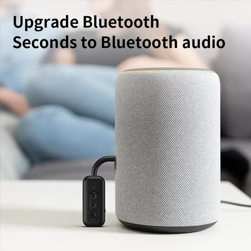 ELECT-Bluetooth 5.3 Ricevitore audio Trasmettitore Aux Adattatore musicale stereo wireless Lettore di schede TF Vivavoce per PC TV per auto