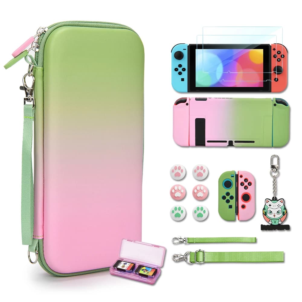 Ns Switch accessori per Switch 2017 modello con borsa per interruttori, custodia protettiva per interruttori, protezione per schermo dell'interruttore, custodia per giochi Switch