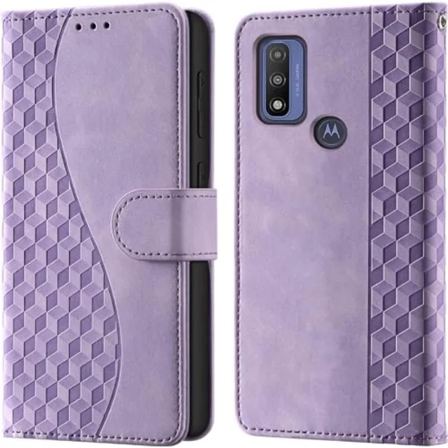 for Motorola Moto G Pure Wallet Case with Card Holder, RFID Blocking Credit Slots Kickstand Shockproof Phone Cover Fit for Moto