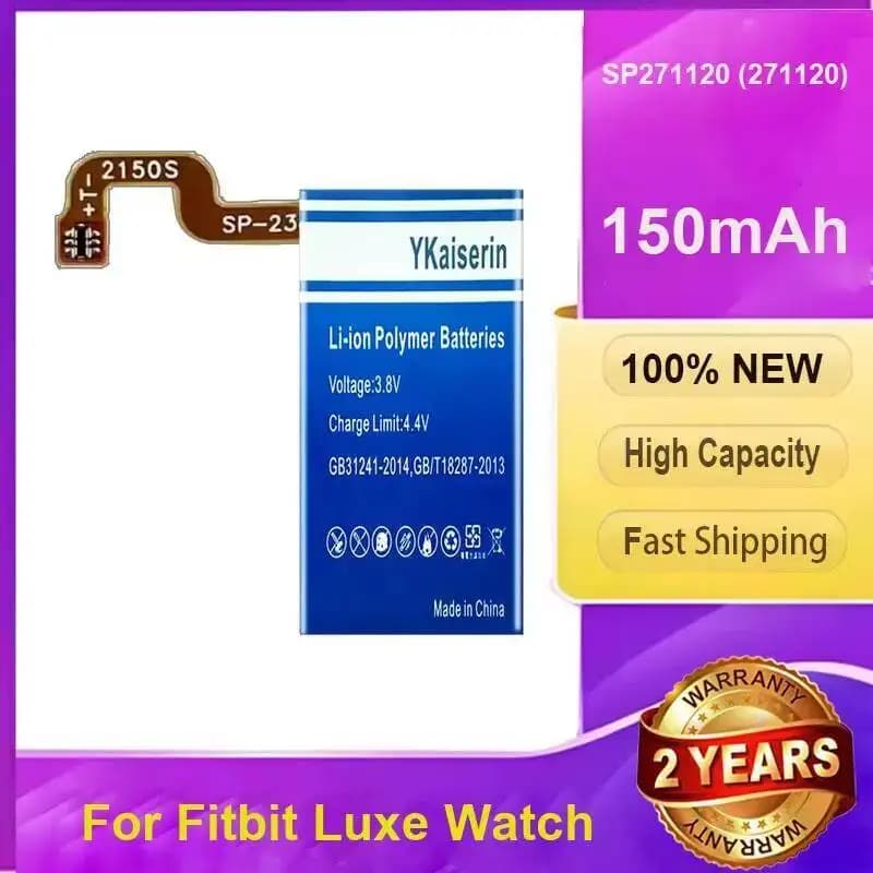High-Performance SP271120 271120 For Fitbit Luxe Watch Smart Battery 150Mah