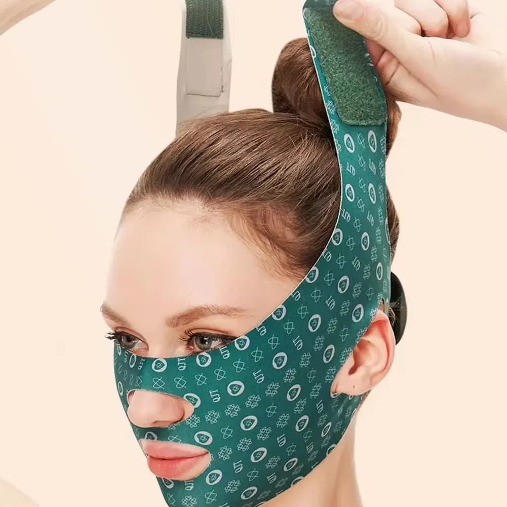 Adjustable V face wrapping lifts the belt reduces double chin sculpting face mask for sleeping tool for facial skin care ribbons for facial lifting