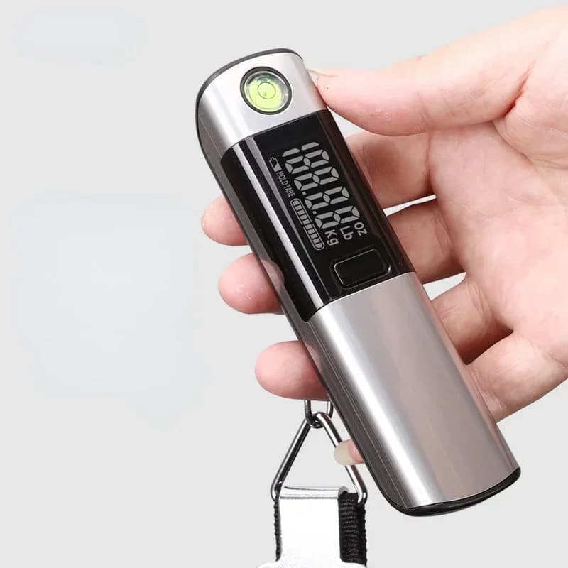 Bilancia elettronica portatile per uso domestico piccola 50kg di kg mini gancio a molla portatile che pesa una bilancia per bagagli ad alta precisione