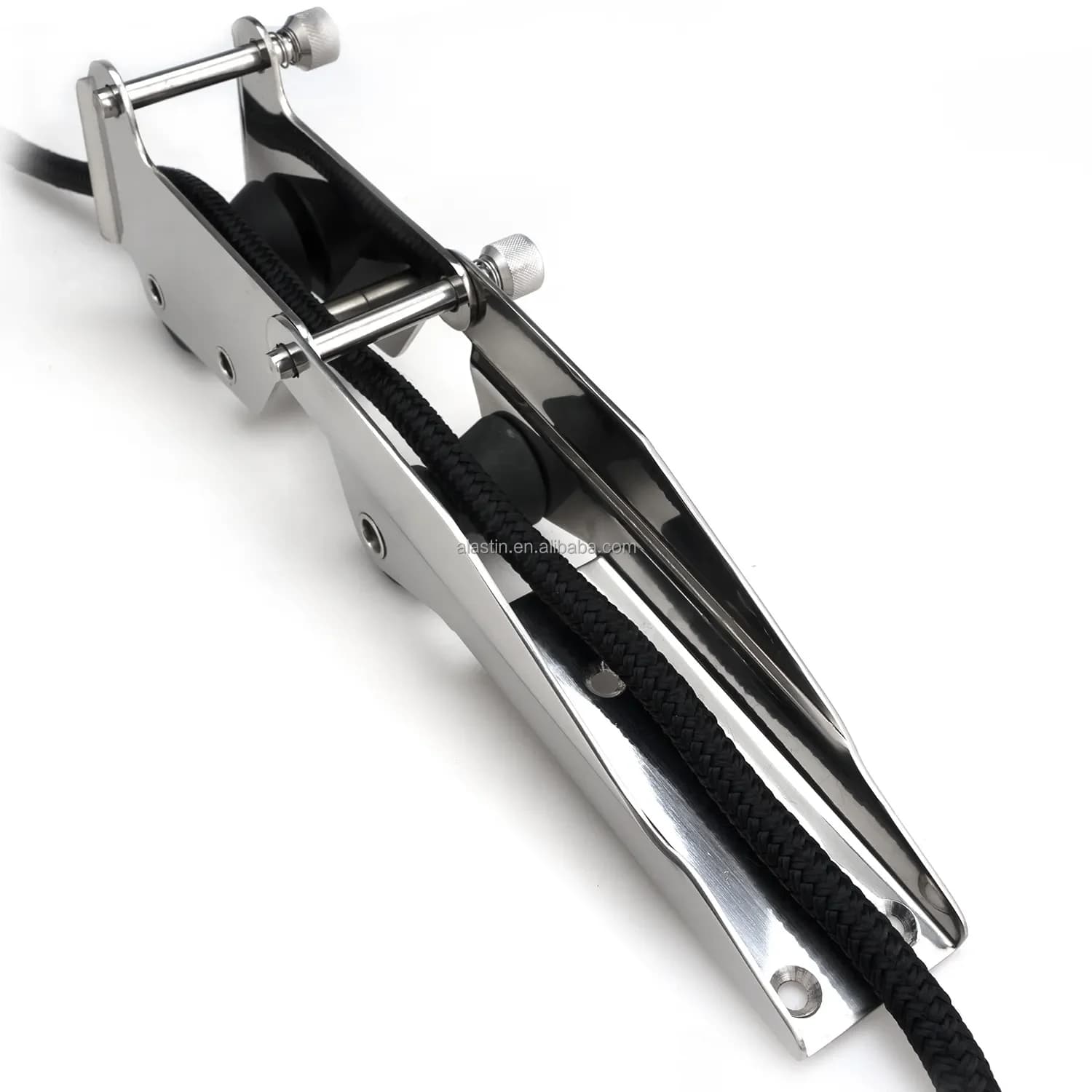 STLF Marine Hardware AISI316 Rullo di ancoraggio per prua per barche in acciaio inossidabile Rullo di ancoraggio a doppio arco girevole incernierato