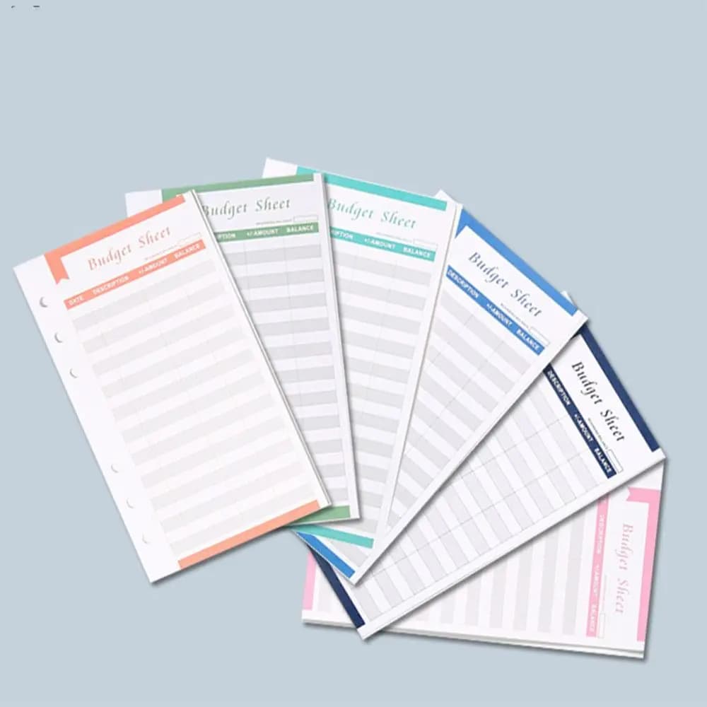 6-Ring File Folder PU Leather A6 Portfolio Binder Cover Card Holder with Calculator Business Notebook Office Supplies