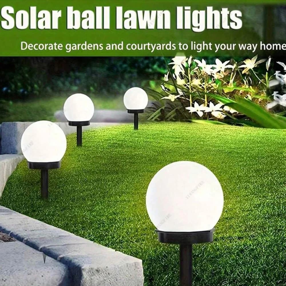 3/1PCS lampadina a LED ad energia solare lampada a energia luce da giardino per esterni impermeabile lampione stradale pannello solare luci a sfera lampada da giardino
